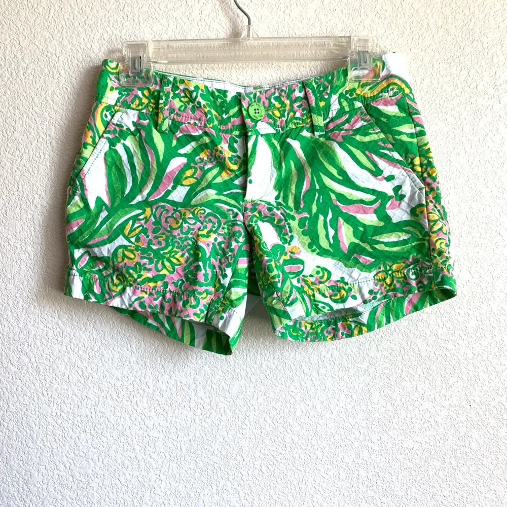 Lilly Pulitzer Cotton 00 Callahan‎ Short Seeing Pink Elephant
